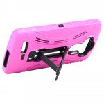 Wholesale LG G4 Armor Hybrid with Stand (Hot Pink)